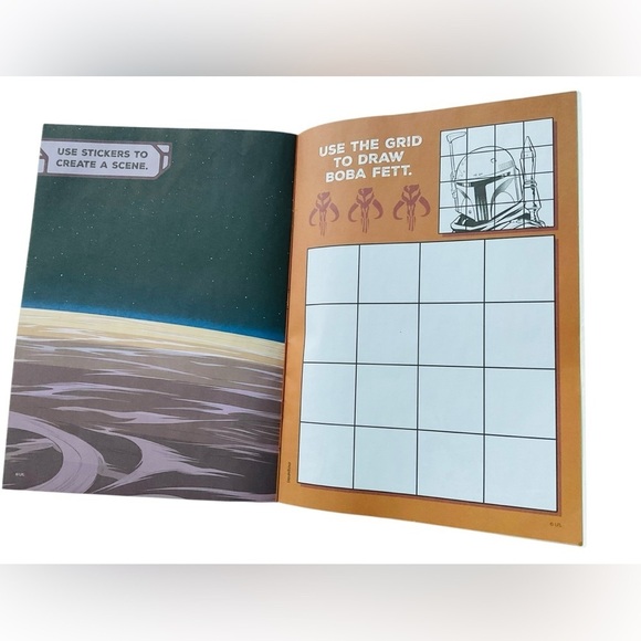 TWO Star Wars The Mandalorian Stickertivity Colortivity Books One Brand New - Picture 7 of 8